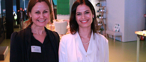 Liesl Truscott (Textile Exchange) und Nanda Bergstein (Tchibo)